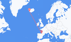 Flights from Reykjavík to San Sebastian