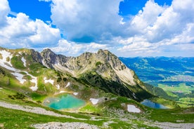 photo of an aerial view of Bolsterlang Ski resort  Allgäu, Bavaria, Germany.