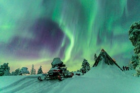 Northern Lights Snowmobile Driving Safari