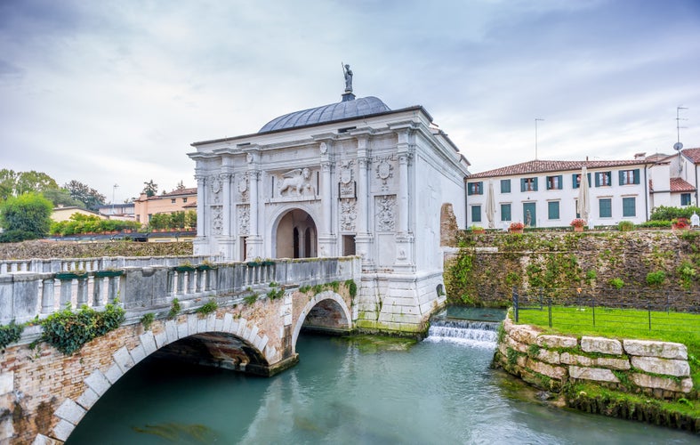 Gate to old city of Treviso in Italy