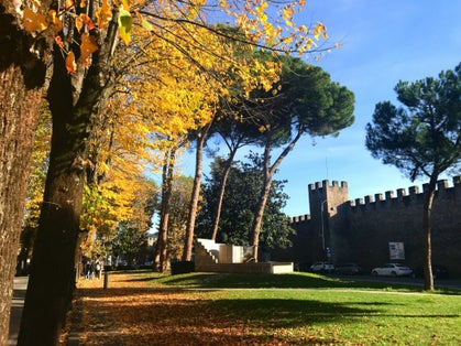 photo of a castle in Rieti, Italy.