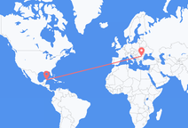 칸쿤에서 출발해 부쿠레슈티로 향하는 항공편