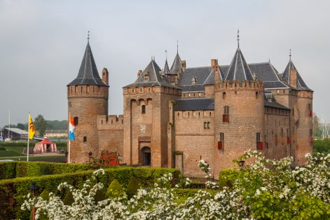 photo of medieval castle Muiderslot in Muiden, Netherlands.