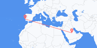 Flüge von Saudi-Arabien nach Portugal