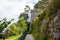 photo of Glenveagh Castle, Donegal in Northern Ireland. Beautiful park and garden in Glenveagh National Park, second largest park of the country. Gleann Bheatha in Irish language