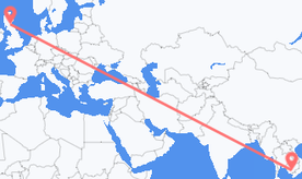 Flights from Cambodia to Scotland