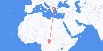 Авиаперелеты из Центральноафриканской Республики в Грецию