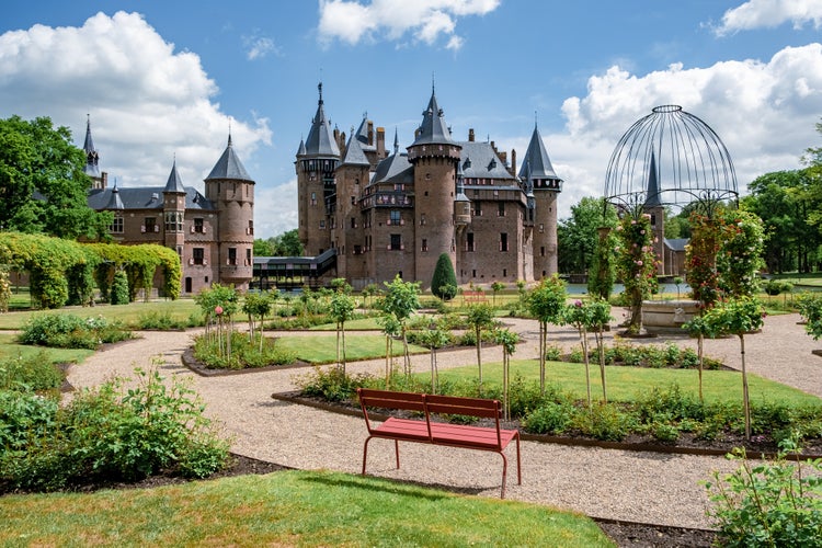 photo of view of UTRECHT, THE NETHERLANDS - MAY 30, 2022: Monumental Castle de Haar in Utrecht, the Netherlands.