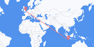 Flights from Christmas Island to the United Kingdom