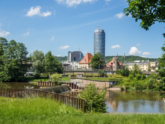 Photo of Skyline from Jena in East Germany.