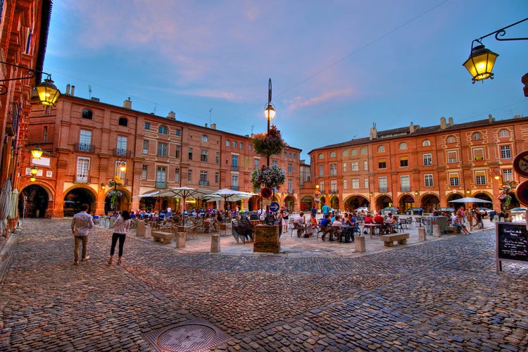 photo of view of Montauban, a town on the River Tarn, Montauban, France.