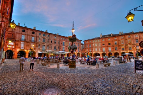 photo of view of Montauban, a town on the River Tarn, Montauban, France.
