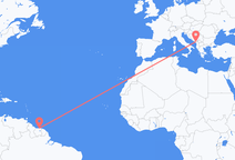 Flights from Paramaribo to Podgorica