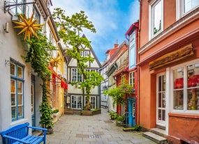 Photo of panorama of New City Hall in Hannover in a beautiful summer day, Germany.