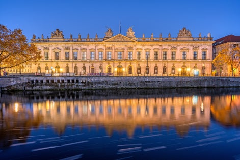 The German Historical Museum in Berlin at night