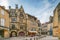 Photo of Square in Sarlat-la-Caneda historical center, France.