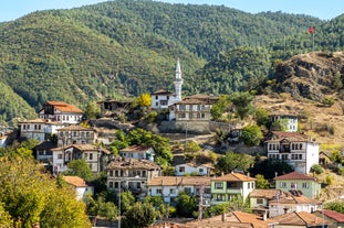 View of Ankara castle and general view of old town.