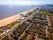 Photo of the aerial view of Great Yarmouth with beach, a resort town on the east coast of England.