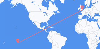 Flights from French Polynesia to the United Kingdom