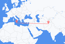 카불에서 출발해 발레타로 향하는 항공편