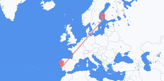 Flights from Åland Islands to Portugal