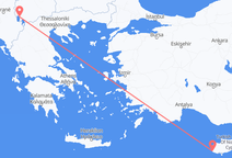 Vluchten van Ohrid naar Paphos