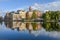 Photo of Motala stream in Norrkoping during fall, that is a historic industrial town in Sweden.