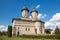 Photo of Cetatuia Monastery in Iasi city during summertime, Romania.