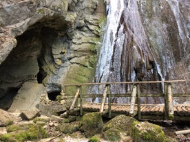 Môtiers waterfall