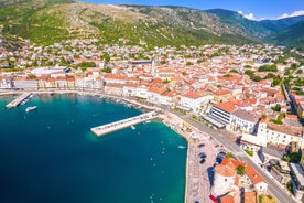 City of Zadar aerial panoramic view.