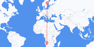 Namibia to Sweden