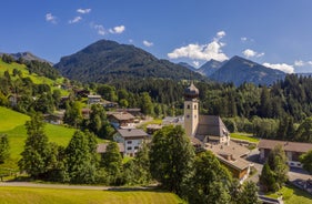 photo of an aerial view of Kitzbuehel in Austria.