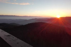 Pôr do sol no Beskids, caminhada particular saindo de Cracóvia