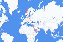 Vols d’Aden pour Trondheim