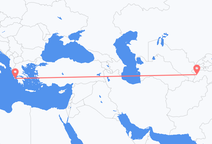 ドゥシャンベからザキントス島行きのフライト