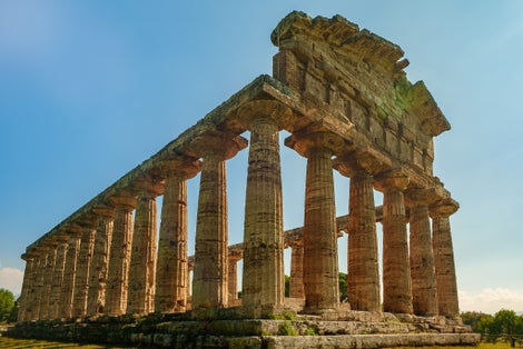 Temple of Athena in Paestum, Italy.
