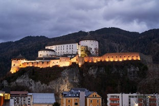 Photo of panoramic aerial view of Schladming, Austria.