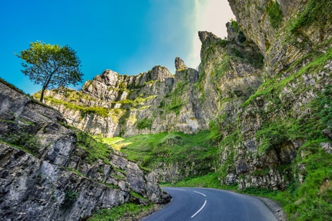 Photo of Cheddar Gorge, England.