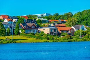 Cityscape of Aarhus in Denmark.