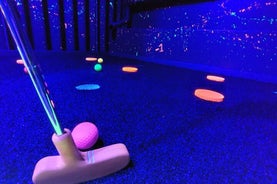 Indoor Illuminated 9 Hole Golf in Matlock Bath Peak District