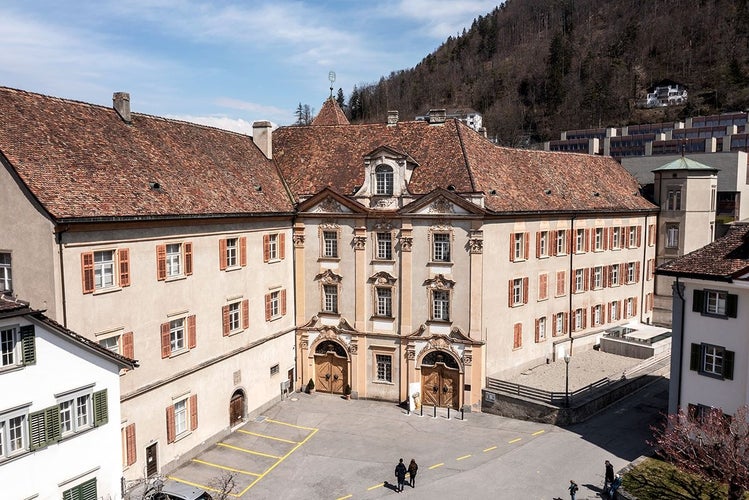 Chur, Switzerland -Domschatzmuseum in Chur, considered to be the oldest town in Switzerland and is the capital of the Swiss canton of Graubunden.