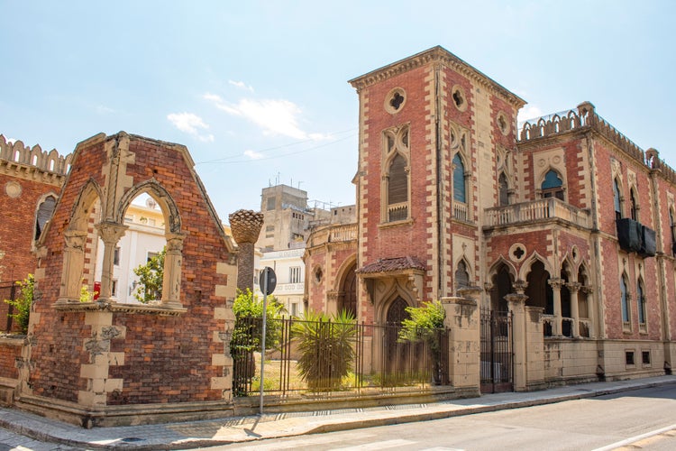 Old town of Reggio Calabria, Italy during a summer day. 