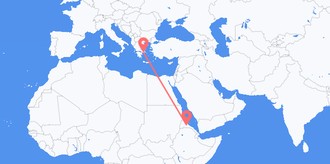 Flüge von Eritrea nach Griechenland