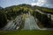 Planica, Slovenia - Planica Ski Jumping hills in the summer, the Planica Nordic Sport Center, Julian Alps, Slovenia.