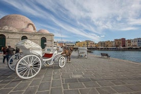 Da Heraklion: gita in autobus di un'intera giornata alla città di Chania, al lago Kournas e alla città di Rethymno