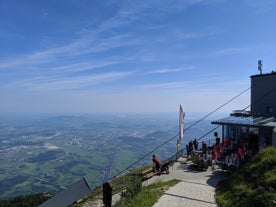 photo of a beautiful mountain view at Abtenau is a market town in the Hallein District of Salzburg in Austria.