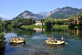 Blød rafting på Adda-floden