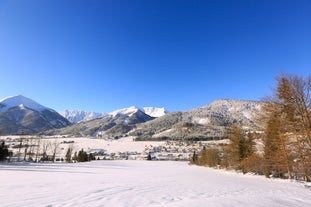 photo of Achenkirch on a beautiful sunny spring day in Austria.