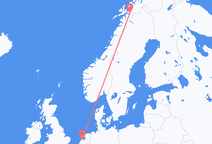 Flyg från Narvik till Amsterdam