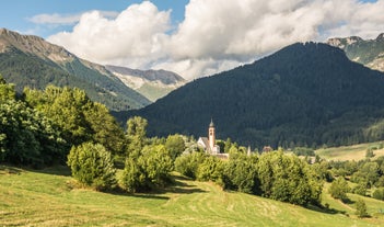 photo of Winter Cityscape of Cavalese, Val di Fiemme, Trentino Alto Adige, Italy.